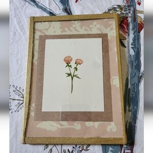 Hand Painted Pink Botanical Wall Art